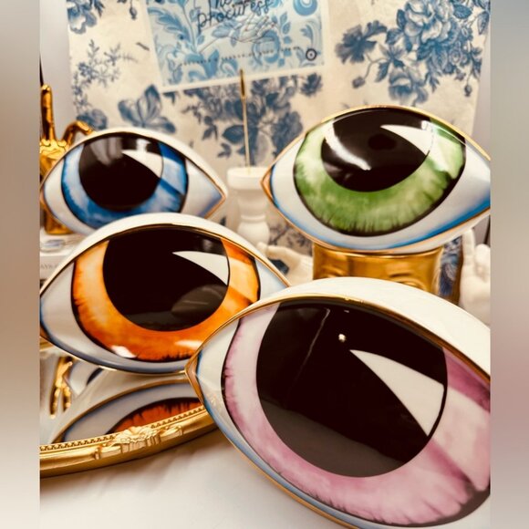 🆕 THE PROCURESS COLLECTION 🧿 All-Seeing Eye Paperweight - Decor - Blue & Gold - Picture 13 of 14